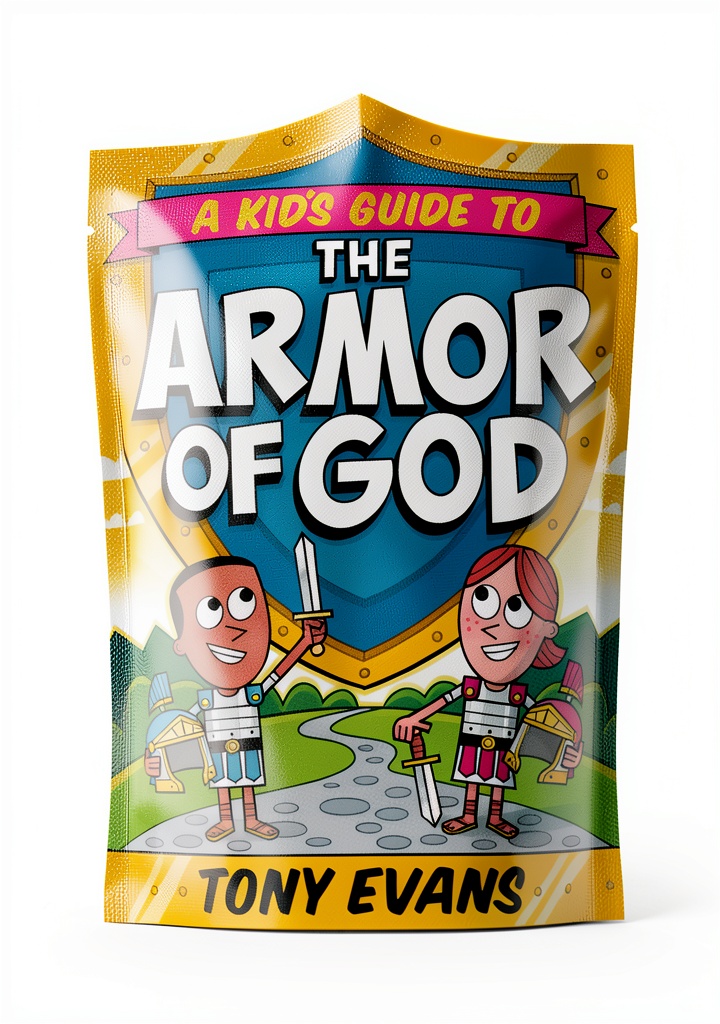 Children reading the Bible study book at a desk