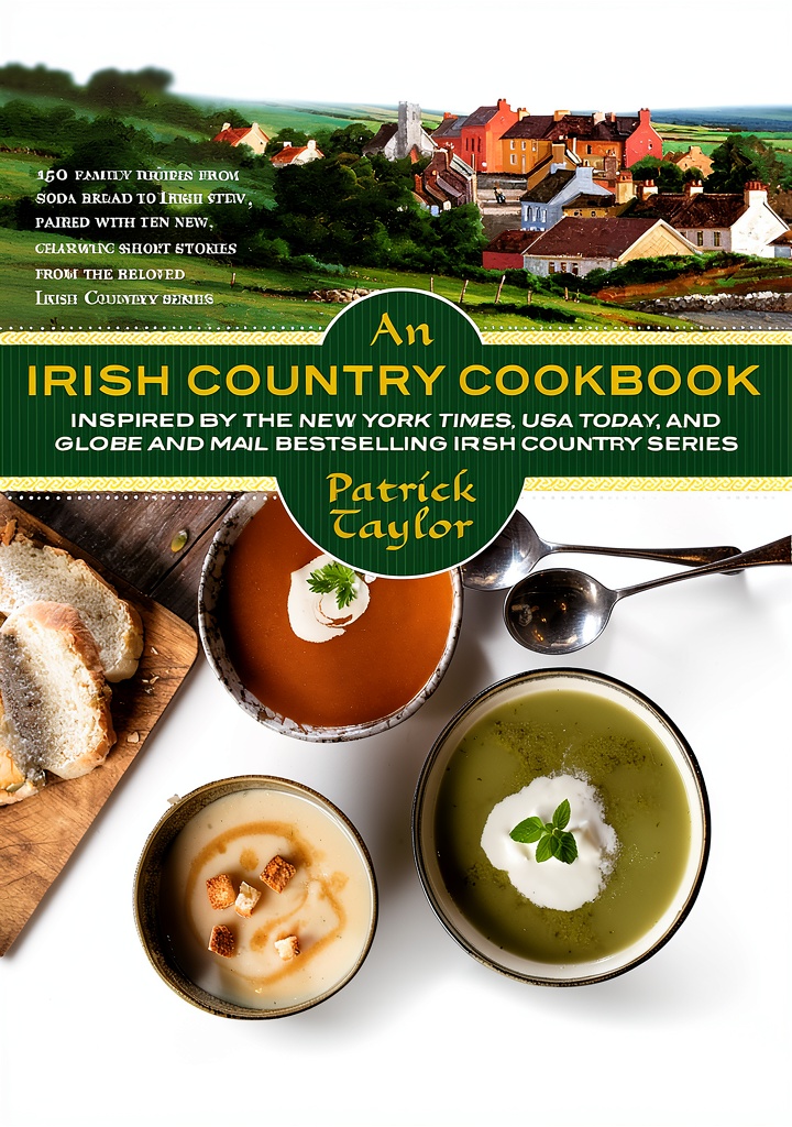 Irish Cooking Kindle Book open on a tablet showing recipe pages
